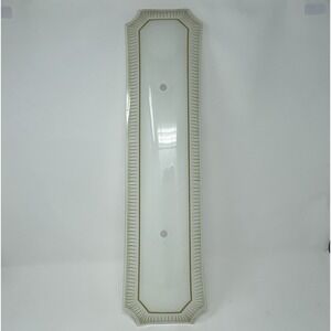 1960s MCM 23" Bathroom Vanity Wall Glass Fixture‎ - COVER only - White Gold Trim